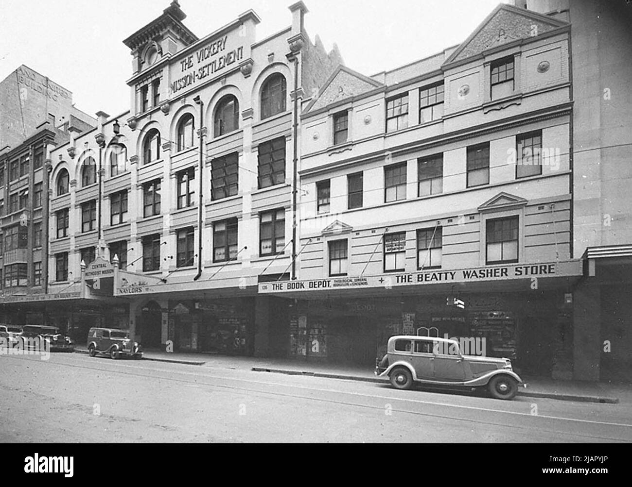 Missione Metodista Centrale, 139 Castlereagh Street, Sydney ca. 1938 Foto Stock