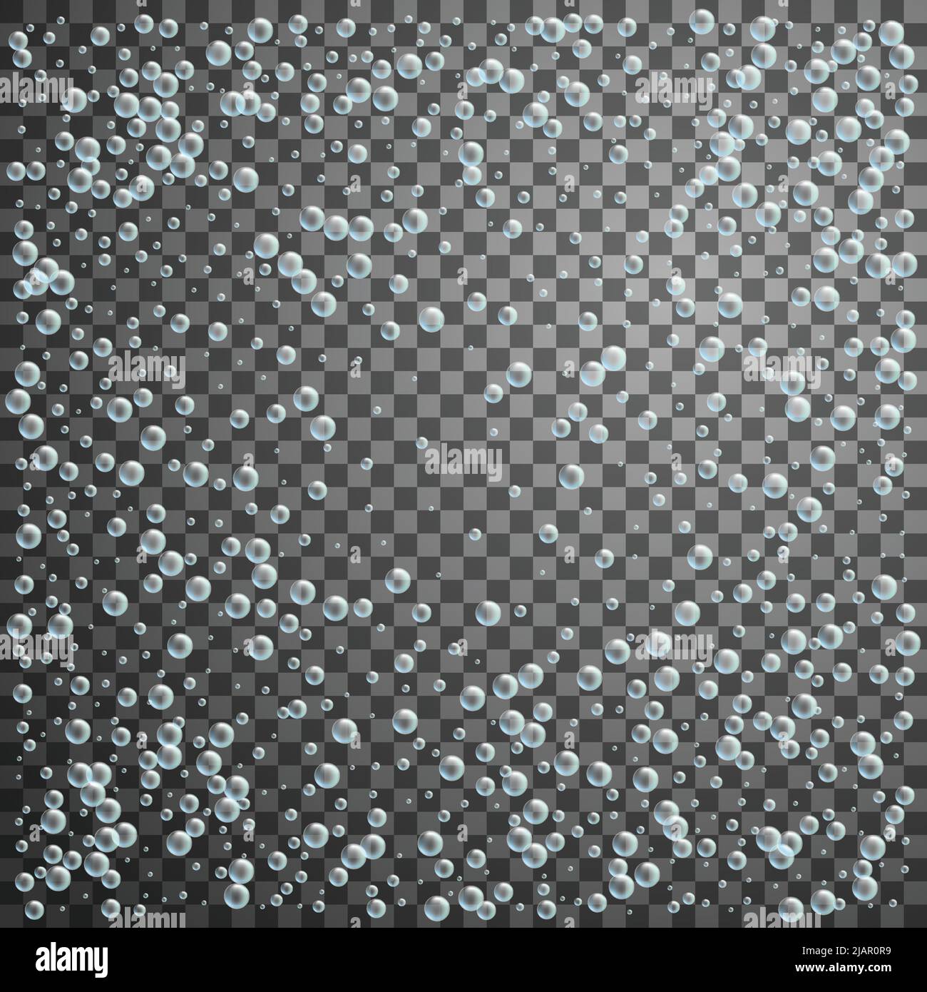 Vettore acqua che fizza bolle struttura. Illustrazione Vettoriale