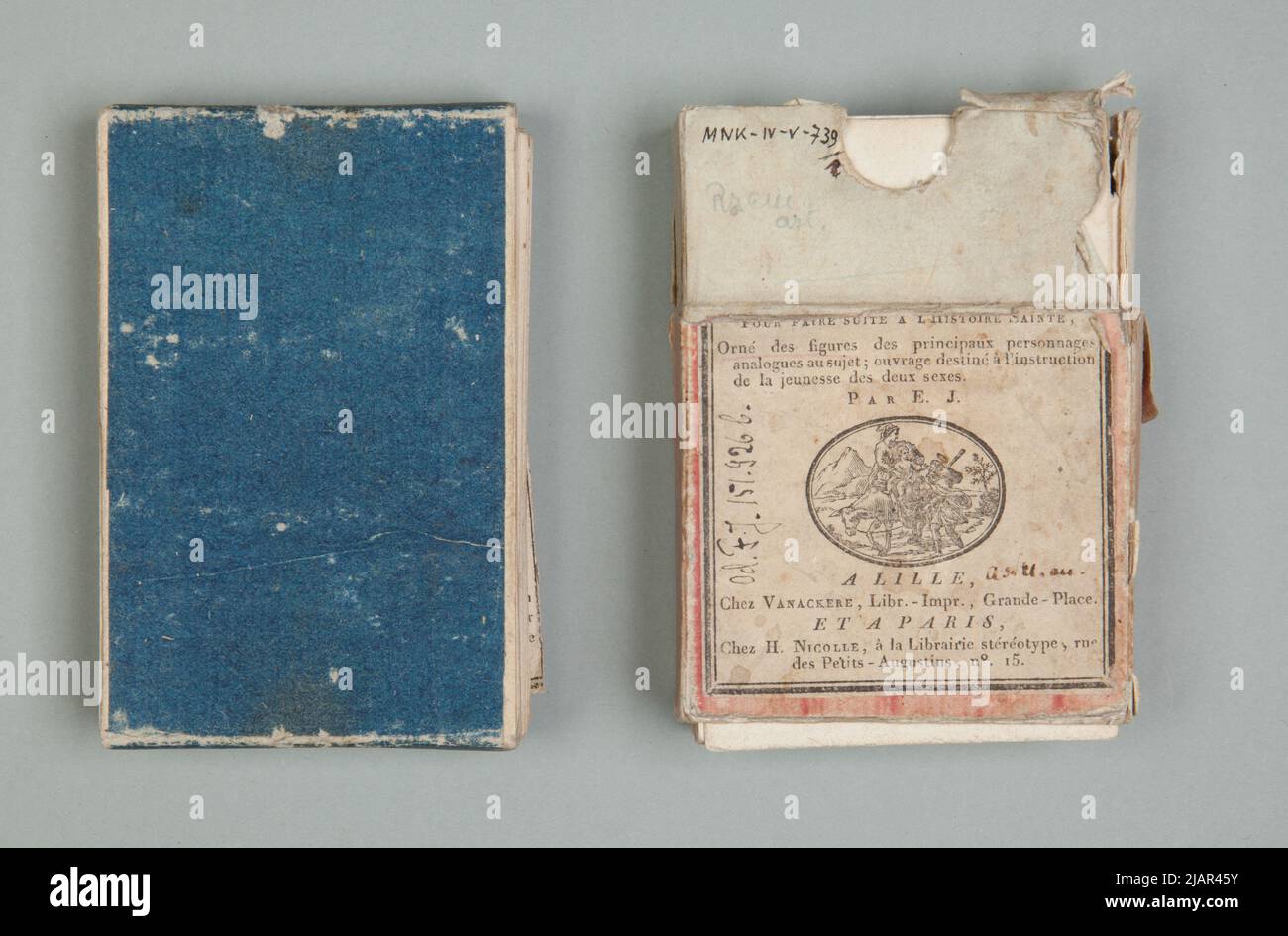 GRY Towarzyskie: Gioco di carte […] La fiera continua la storia sacra adornata con le figure dei personaggi principali simili al soggetto; entrare destinato all'educazione dei giovani di entrambi i sessi; settimo gioco di carte storiche. Vita di Gesù Cristo. Jouy, Étienne Victor Joseph de, Godard, Pierre Franc Ois (1768 1838), Vanacker, H. Nicolle Foto Stock