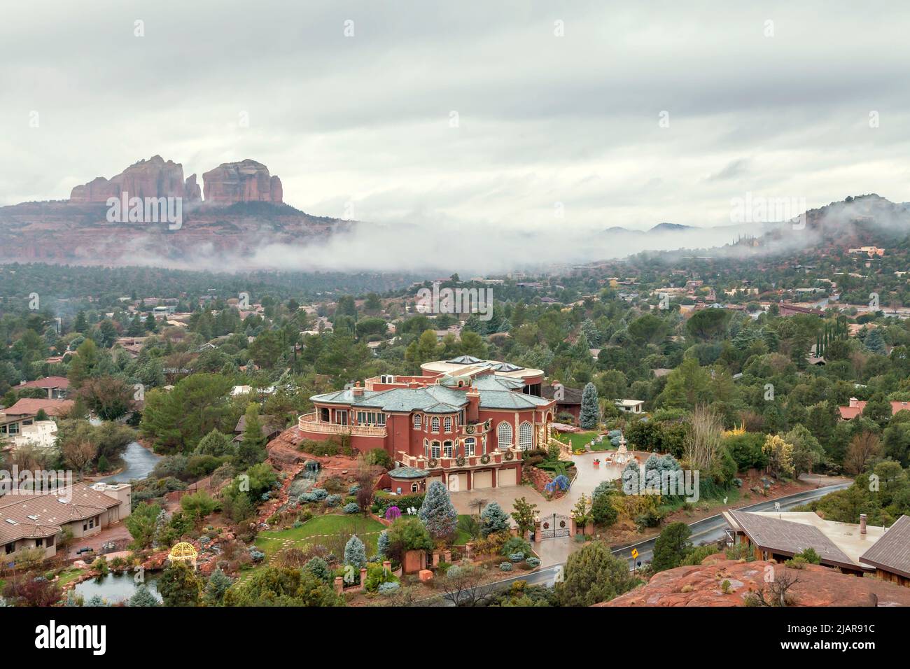 Ioan Cosmescu Mansion, Sedona, Arizona, Stati Uniti Foto Stock