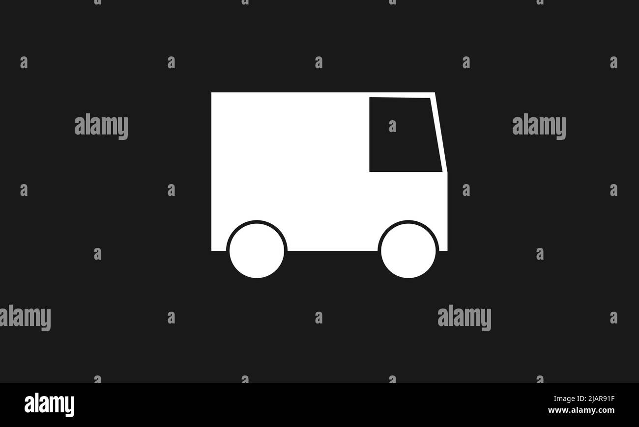Modello di design del logo del vettore autocarro Illustrazione Vettoriale