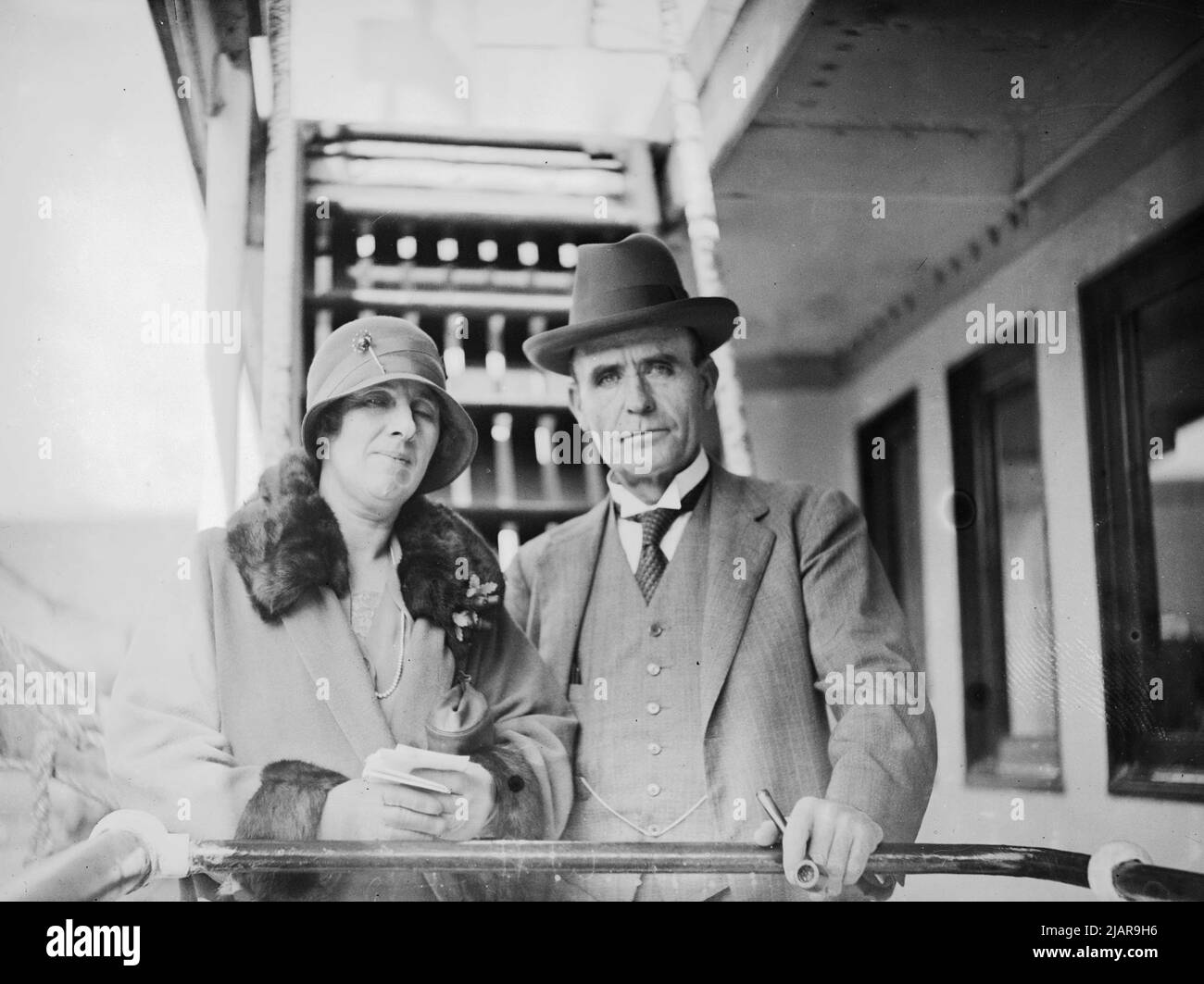 Il politico australiano William Alexander Watt con sua moglie Emily ca. 1930s Foto Stock