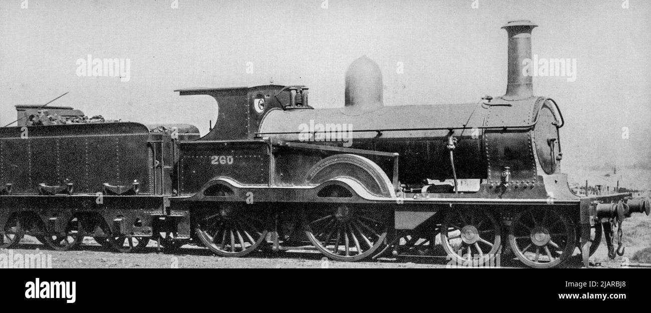 NSWGR D.255 Locomotiva classe 4-4-0 passeggeri tipo ca. Possibilmente all'inizio del 1900s Foto Stock