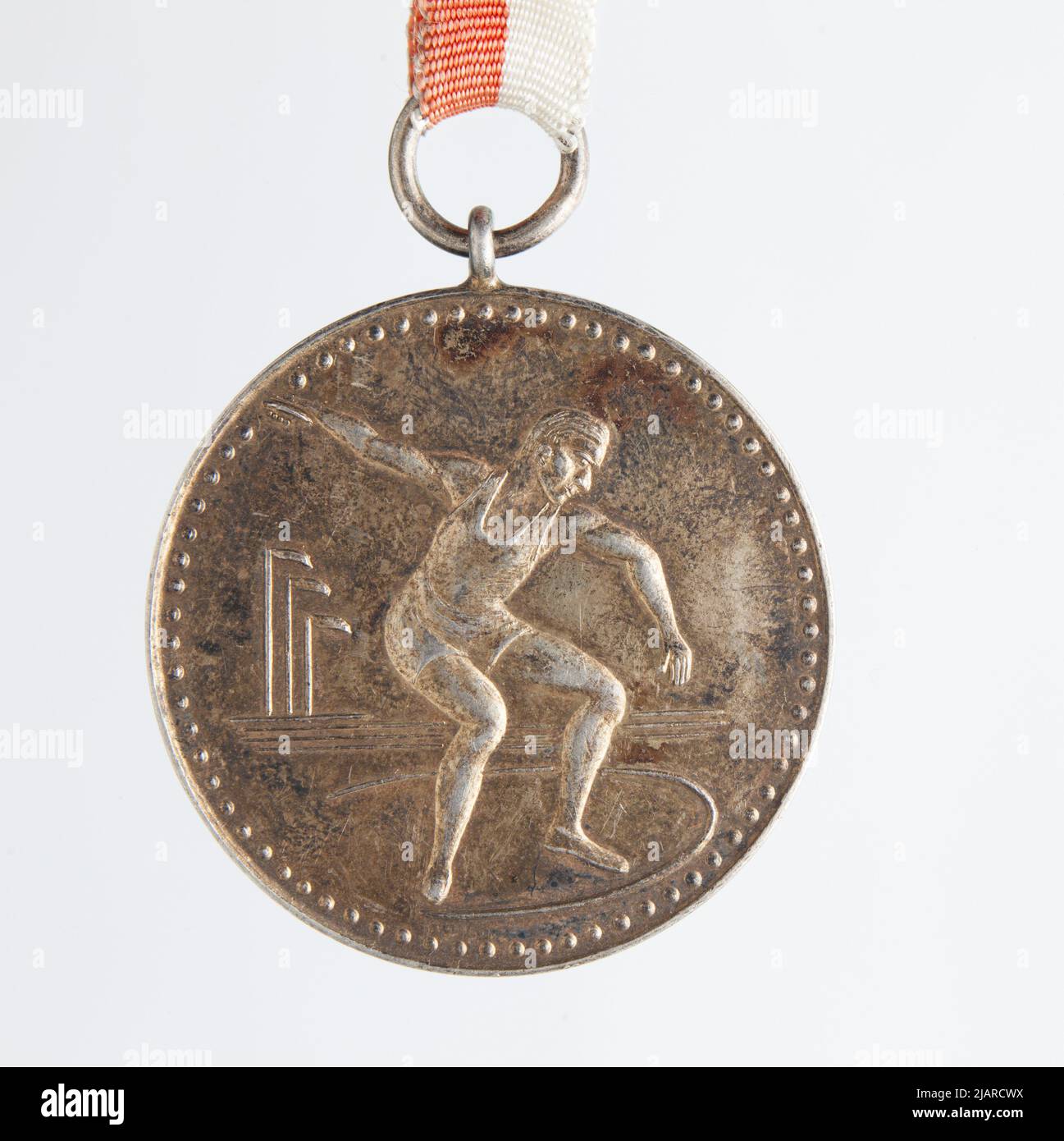 Medaglia di premiazione: Campionato Accademico Estivo Polacco 4th, Poznań 1954 Foto Stock