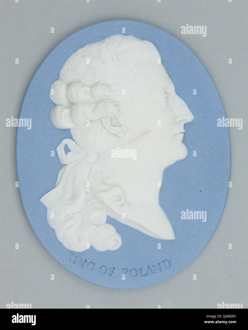 Ritratto Medallion Stanislao Augustus Poniatowski Wedgwood Foto Stock