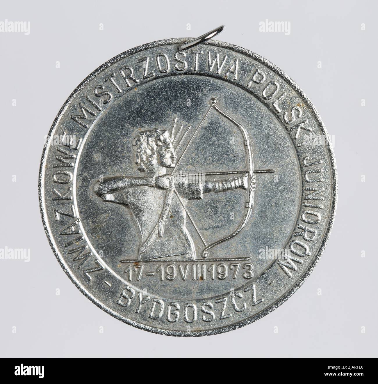 Medaglia di premiazione: Campionato Polacco Junior Trade Championships, Bydgoszcz 1973 Foto Stock