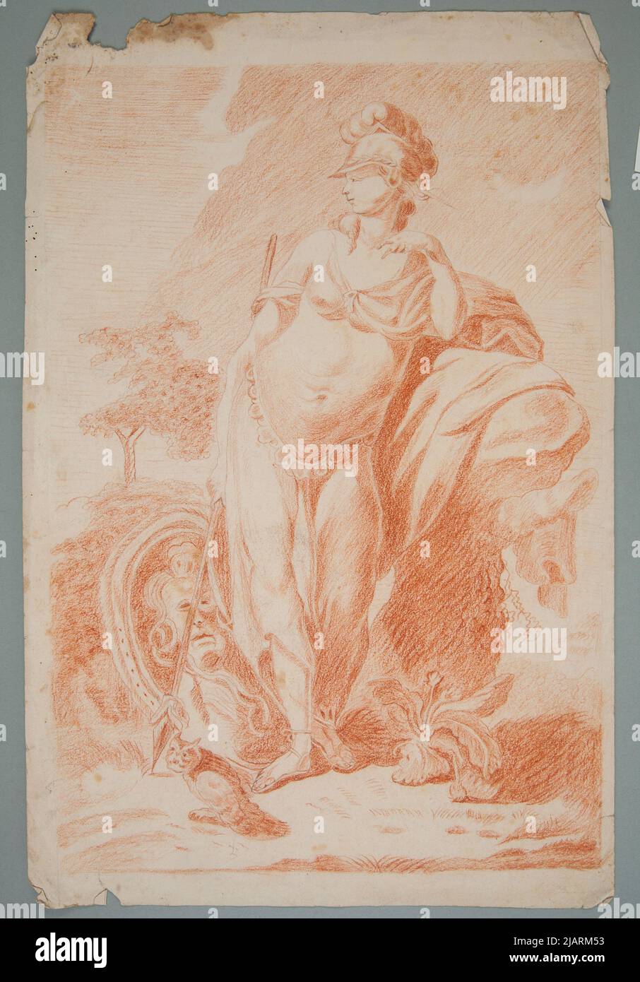 Bogini Atena sconosciuto Foto Stock