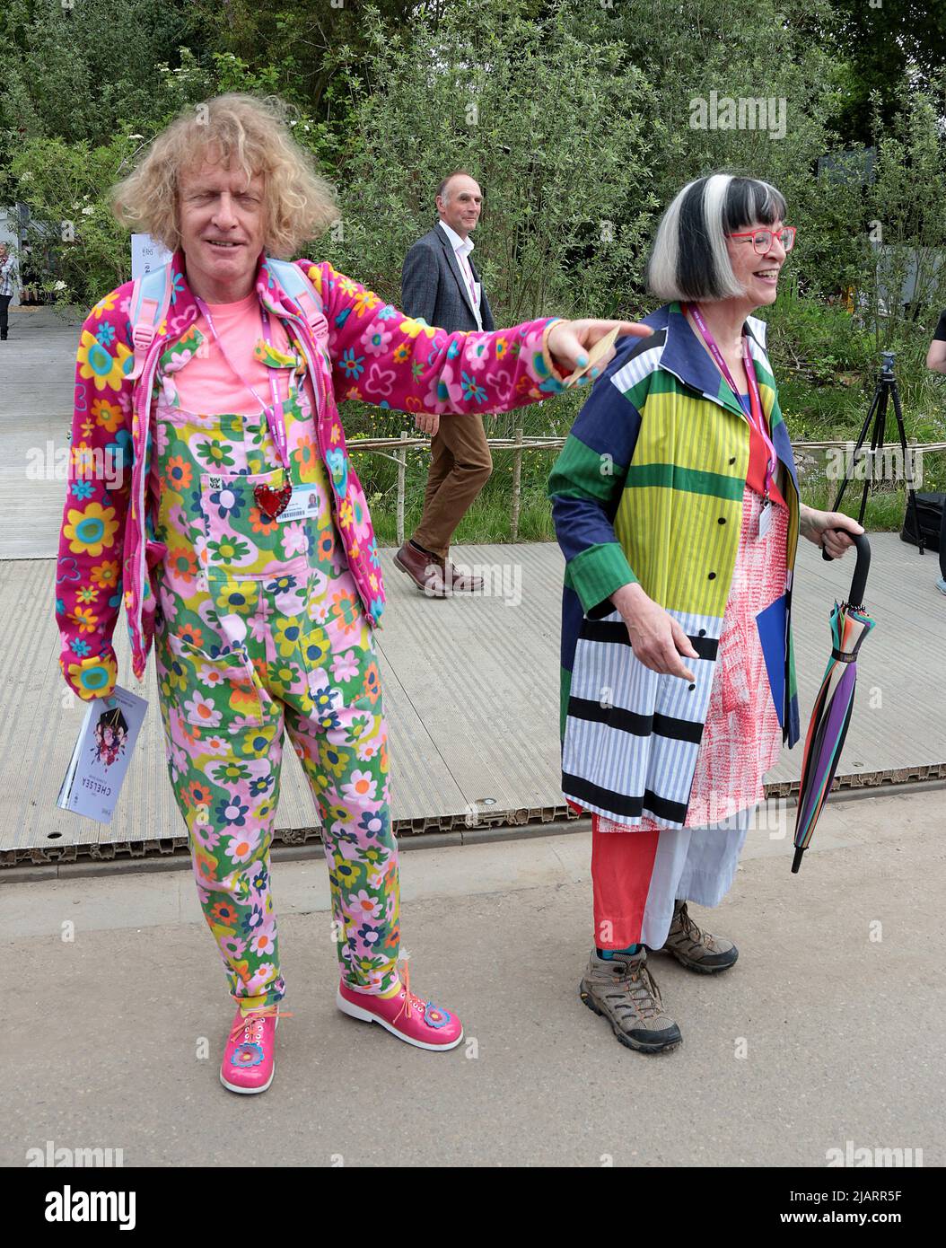 23 maggio 2022 - Londra, Inghilterra, Regno Unito - Grayson Perry partecipa al Chelsea Flower Show 2022 Press Day Foto Stock