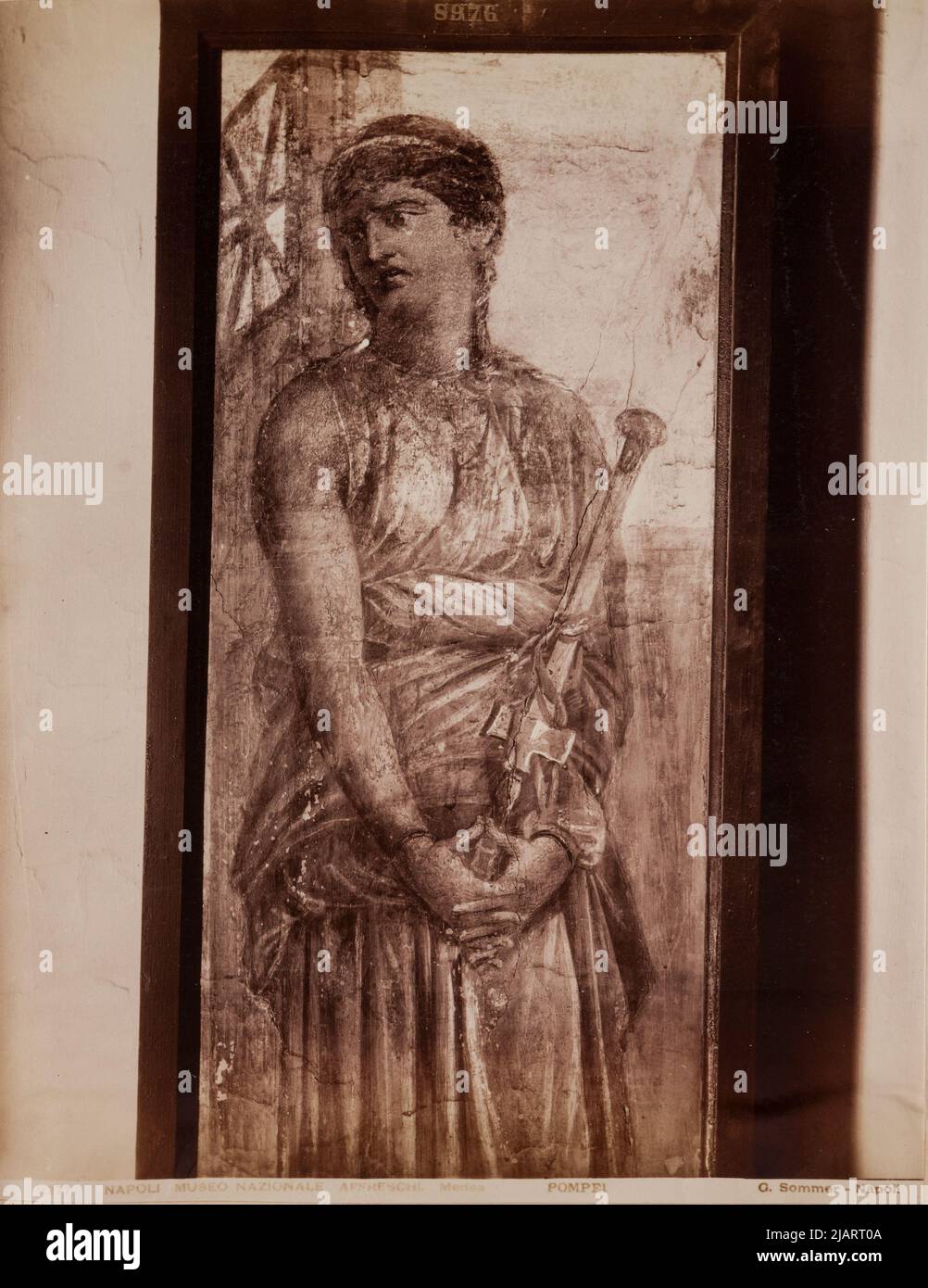 NAPOLI il Museo Nazionale dipinto Pompeiano Medea Summer, Giorgio (Georg) (1834 1914) Foto Stock