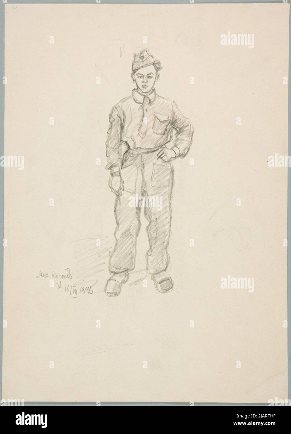 Lavoratore di lavoro forzato Ivanec ', Ivan (1893 1946) Foto Stock