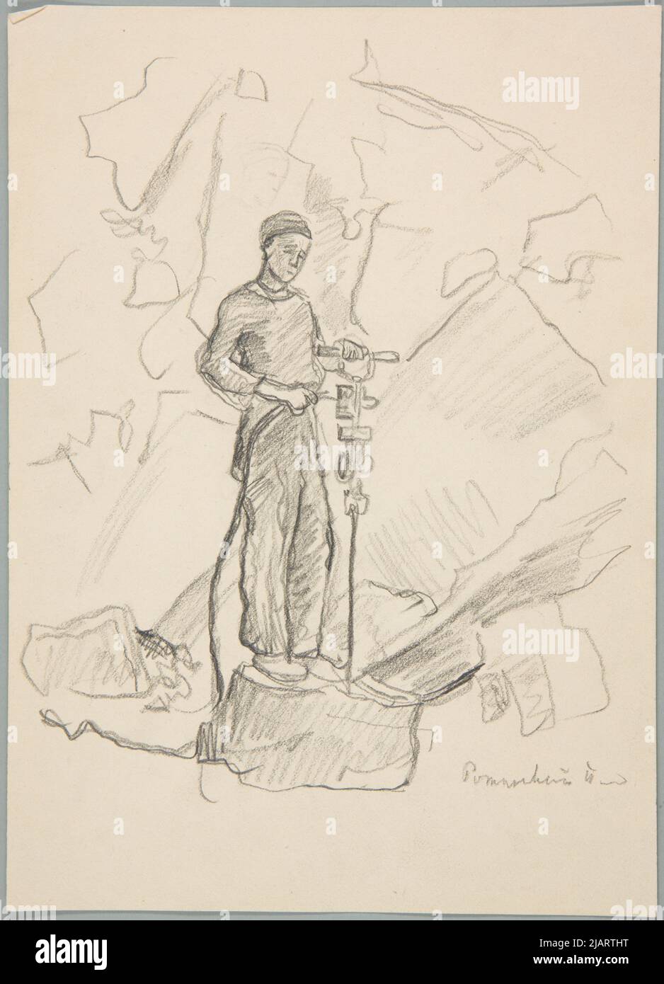 Lavoratori forzati in cave Ivanec ', Ivan (1893 1946) Foto Stock