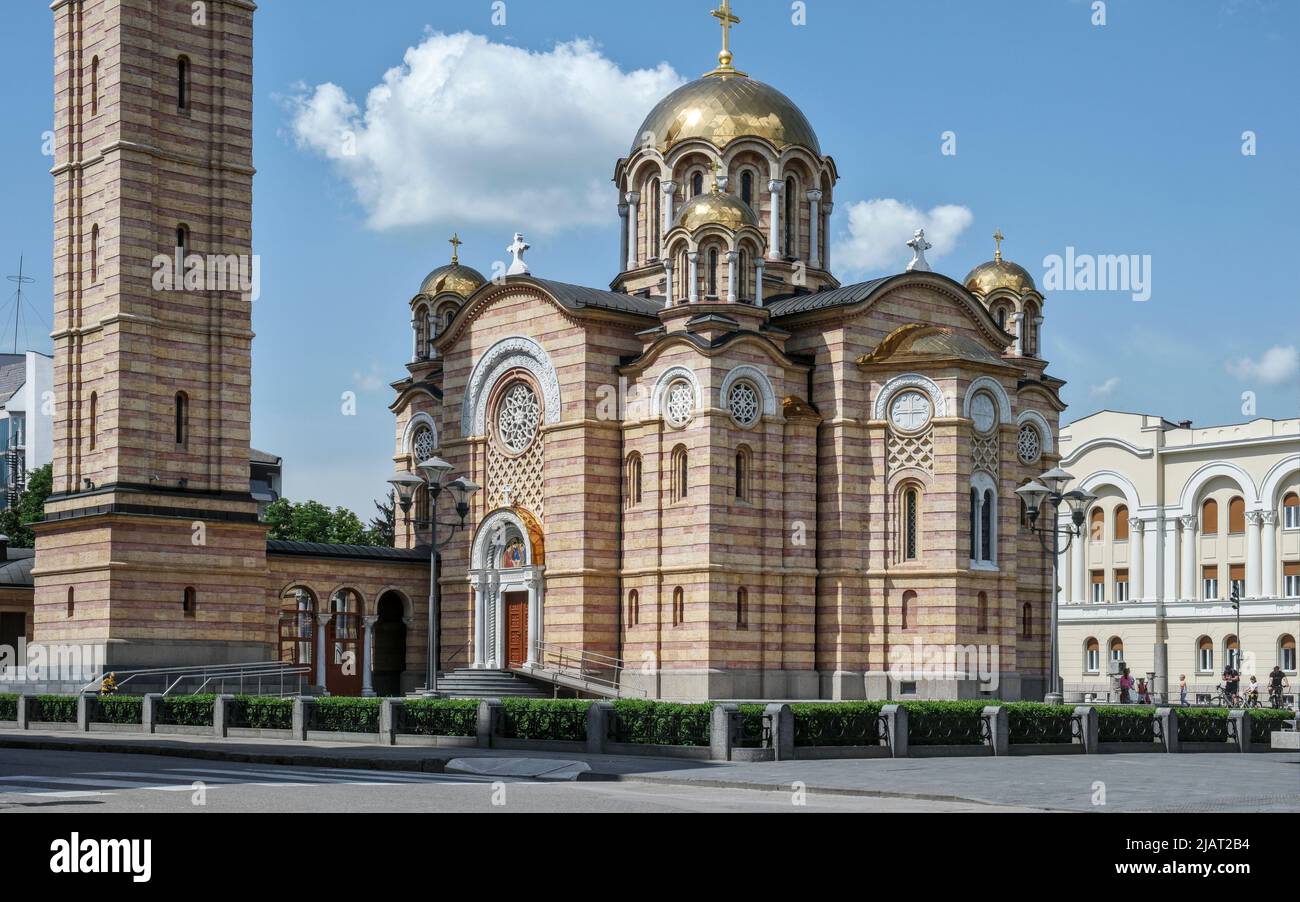 Banja Luka, Bosnia-Erzegovina – 2022 maggio: Cattedrale di Cristo Salvatore Foto Stock