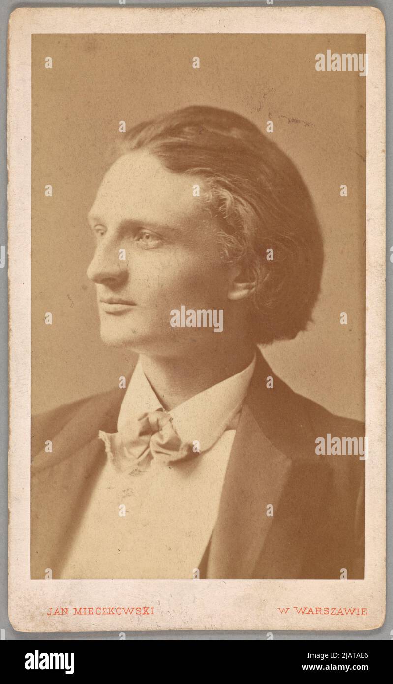 Ritratto di Wincenty Rapacki, attore e regista teatrale Photographic Zak Jan Mieczkowski Warsaw, angolo di Senatorska e Miodowa No. 1. Foto Stock