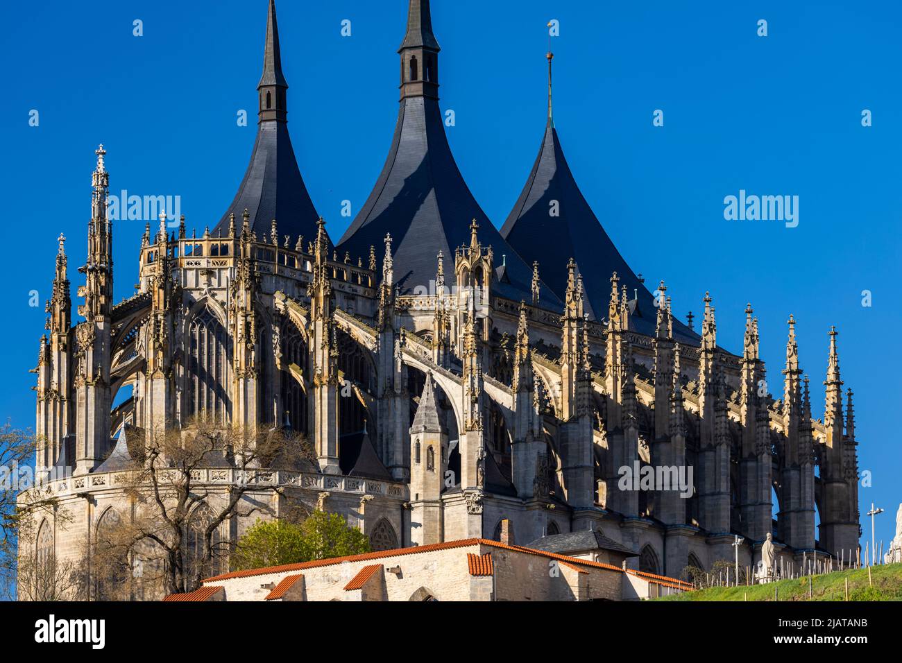 Chiesa di Santa Barbara a Kutna Hora, sito dell'UNESCO, Repubblica Ceca Foto Stock