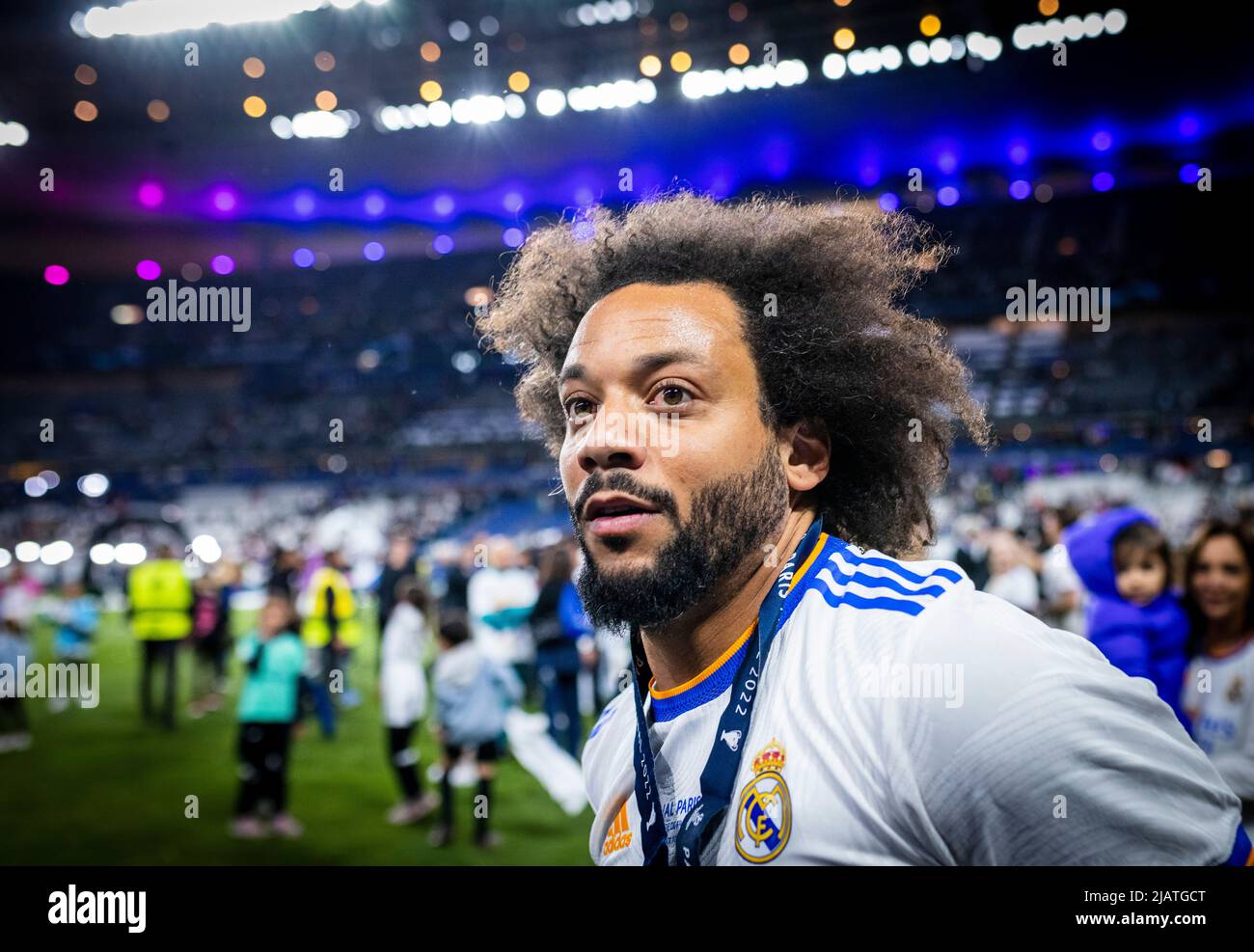 Marcelo (Real) FC Liverpool - Real Madrid Paris, Champions League, finale, 28.05.2022, Fussball; Saison 2021/22 Foto: Moritz Müller Copyright (nur Foto Stock