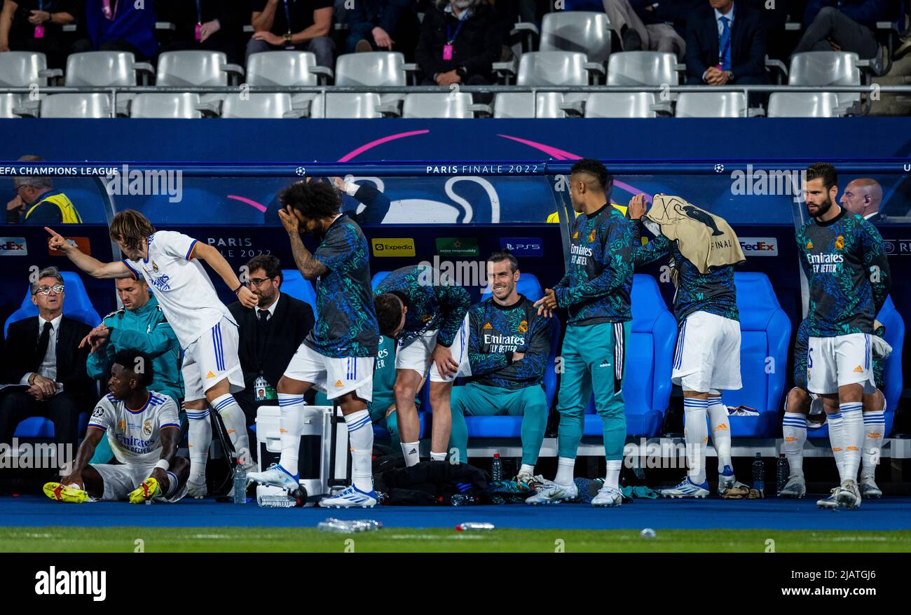 Gareth Bale (Real) FC Liverpool - Real Madrid Paris, Champions League, finale, 28.05.2022, Fussball; Saison 2021/22 Foto: Moritz Müller Copyright Foto Stock
