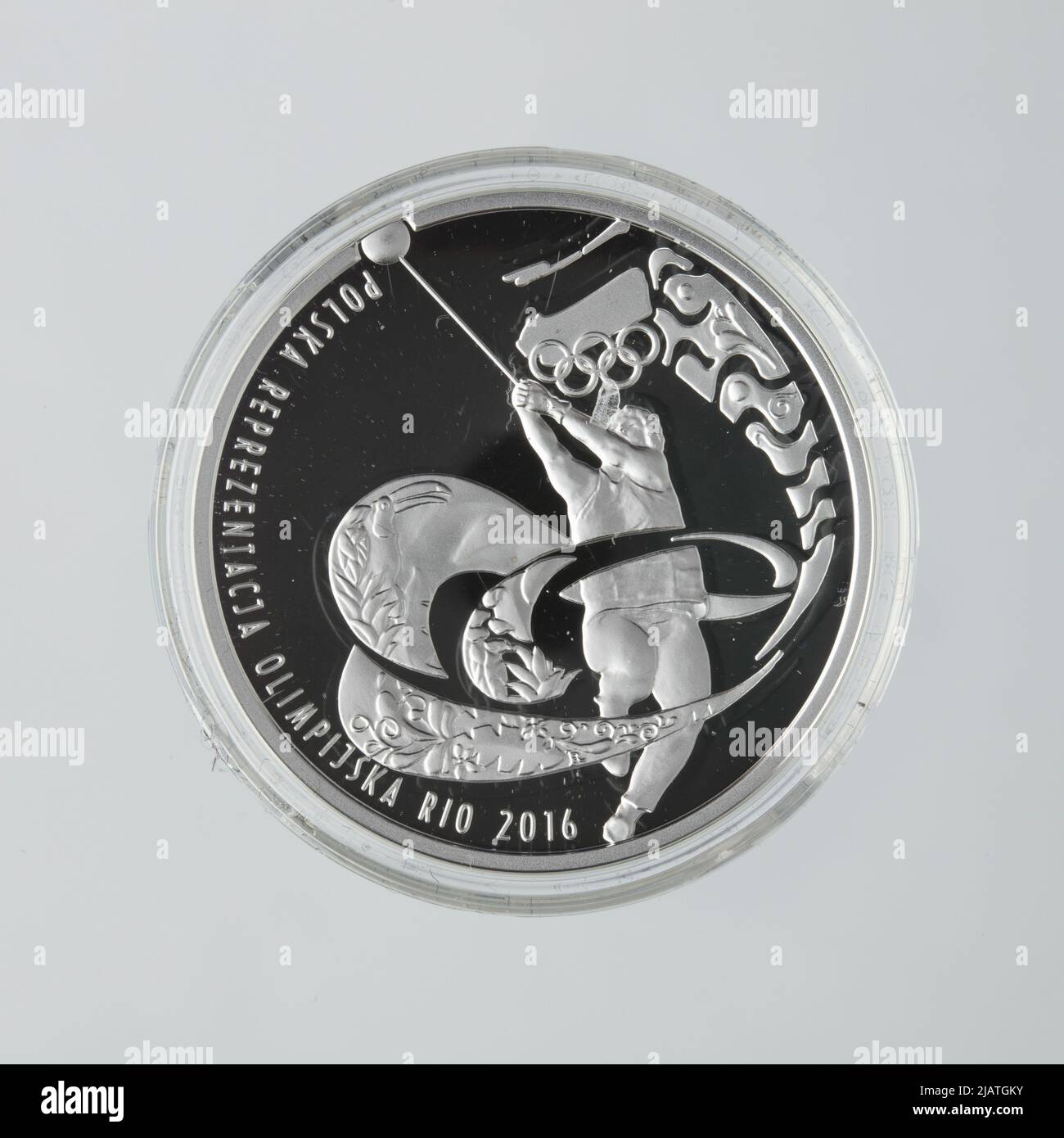 Repubblica Polacca, 10 zlotys, Varsavia; 2016 squadra olimpica polacca Rio de Janeiro 2016 Banca Nazionale di Polonia, Mennica Polska S.A., Kotowicz, Robert Foto Stock