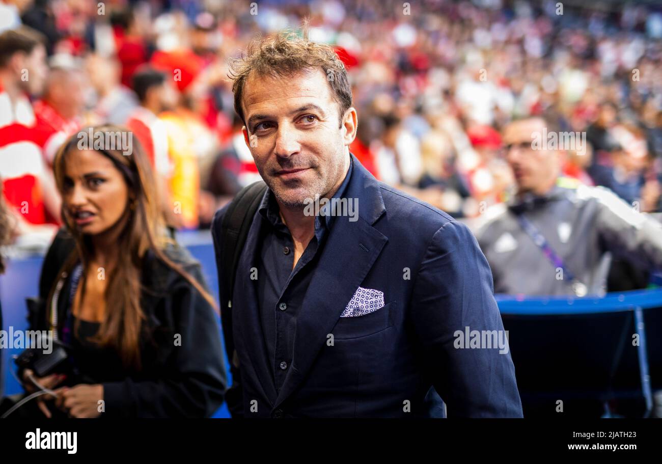 Alessandro del Piero FC Liverpool - Real Madrid Paris, Champions League, finale, 28.05.2022, Fussball; Saison 2021/22 Foto: Moritz Müller Copyrigh Foto Stock