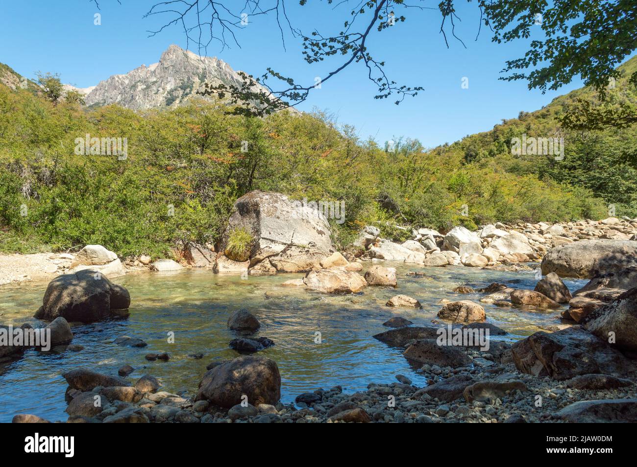 paesaggio sulla strada per la laguna di jakob Foto Stock