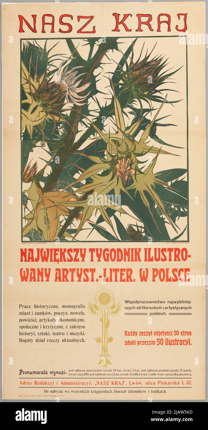 Il nostro paese il più grande settimanale illustrato. Sklar, Leopold, Bulas, Jan (1878 1917), Casa di stampa di Zygmunt Hałaciński a Lviv Foto Stock