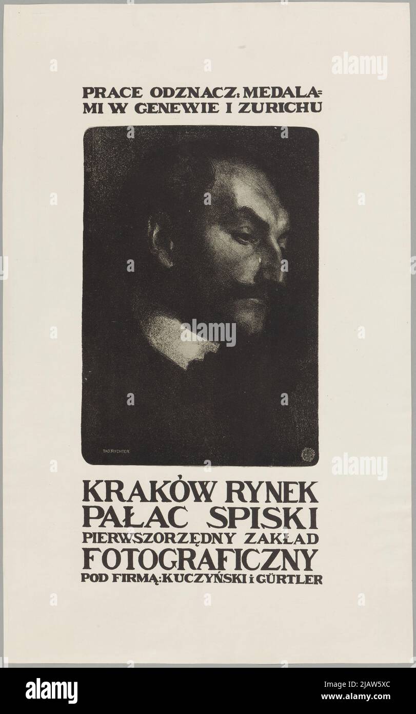 Stabilimento fotografico di prima classe sotto l'azienda: Kuczyński e Gürtler. Rychter, Tadeusz (1870 1943), impianto litografico: Pruszyński Aureliusz Foto Stock