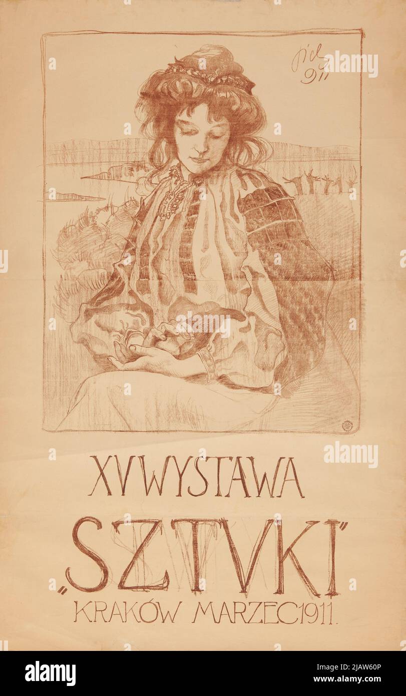 XV mostra Arts Sichulski, Kazimierz (1879 1942), Dipartimento di Stampa e Litografica: Pruszyński Aureliusz Foto Stock