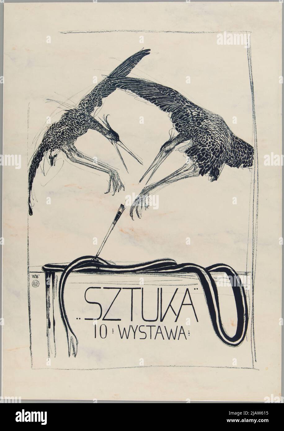 Art 10 mostra Weiss, Wojciech (1875 1950), impianto litografico: Pruszyński Aureliusz Foto Stock