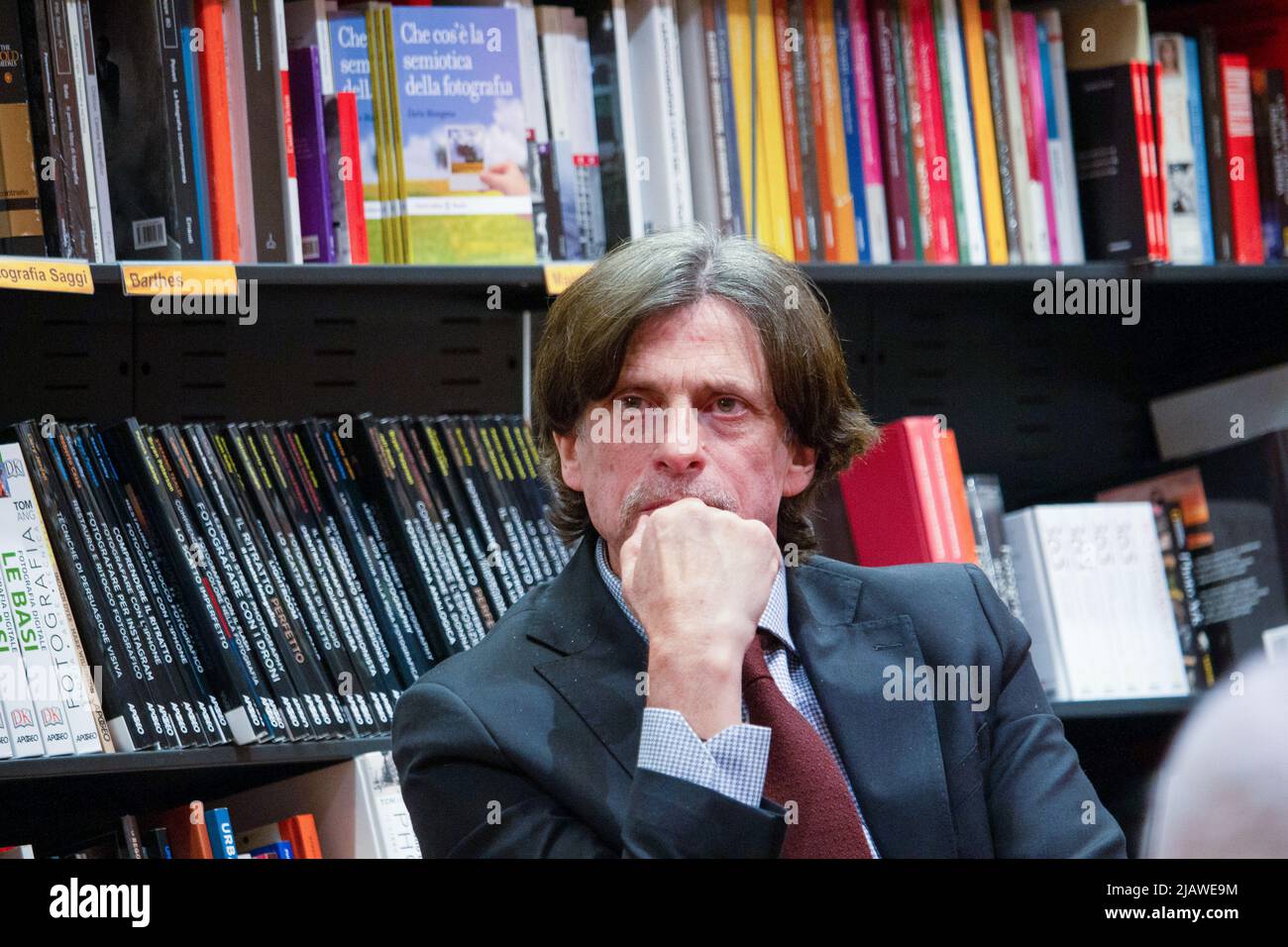 Il procuratore generale di Cagliari, Luigi Patronaggio, alla presentazione del libro 'i fratelli Graviano' alla Feltrinelli di Palermo Foto Stock