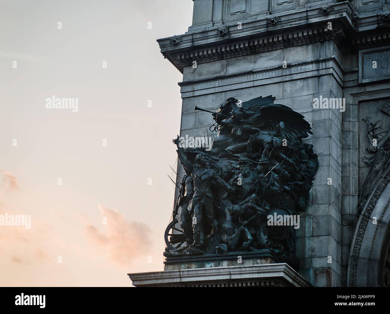 Soldiers and Sailors Memorial Arch al Grand Army Plaza, Prospect Park, Brooklyn, New York City Foto Stock