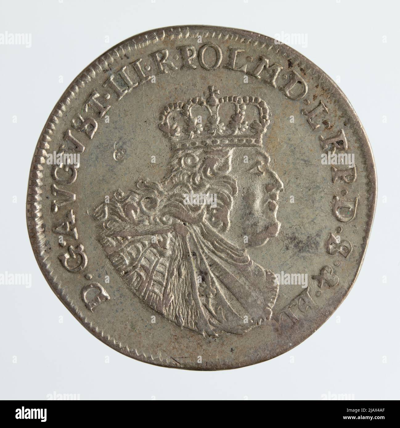 III agosto (1733–1763), ORT MF Elbląg, Elbląg; 1763 Mint Elbl G, III agosto SAS (Re polacco; 1696 1763) Foto Stock