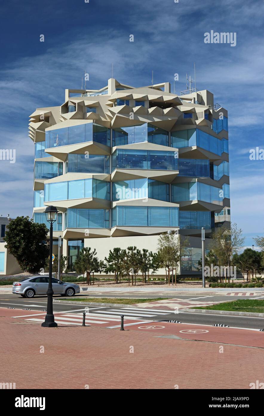 Ufficio edificio delle autorità portuali, Tarragona Foto Stock