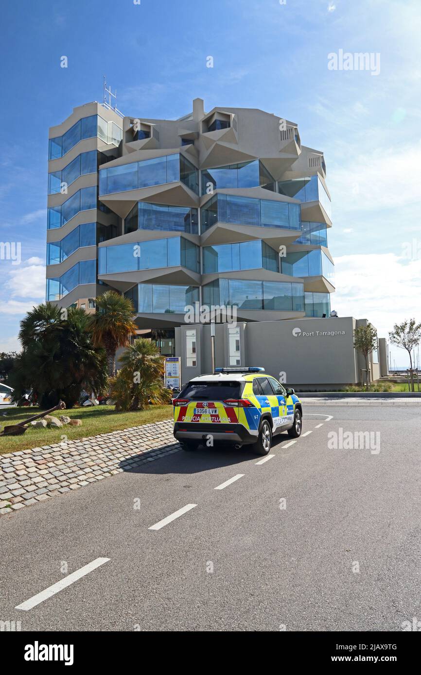 Ufficio edificio delle autorità portuali, Tarragona Foto Stock