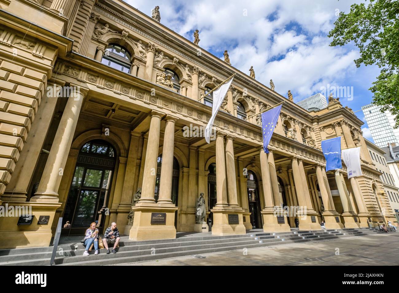 Deutsche Börse, Börsenplatz, Frankfurt am Main, Hessen, Deutschland Foto Stock