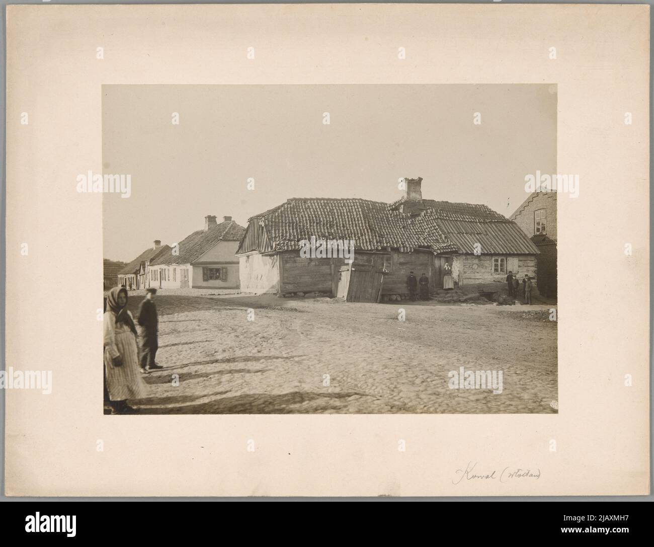 I fabbri del Signore [o nobili] vecchie case di legno dalla strada Greim, F. Foto Stock