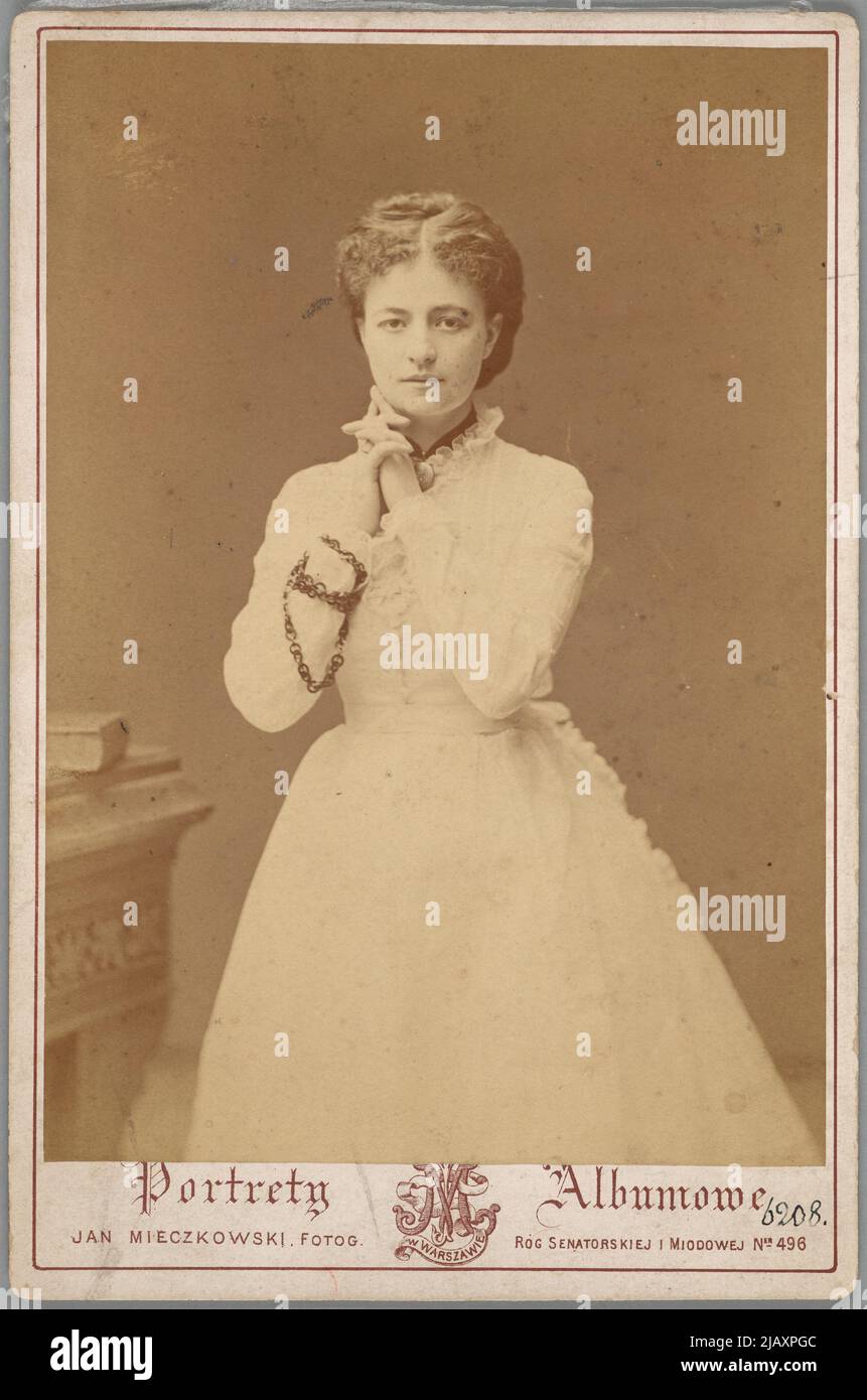 Helena Modrzejewska, attrice teatrale polacca, Ritratto Mieczkowski, Jan (1830 1889) Foto Stock