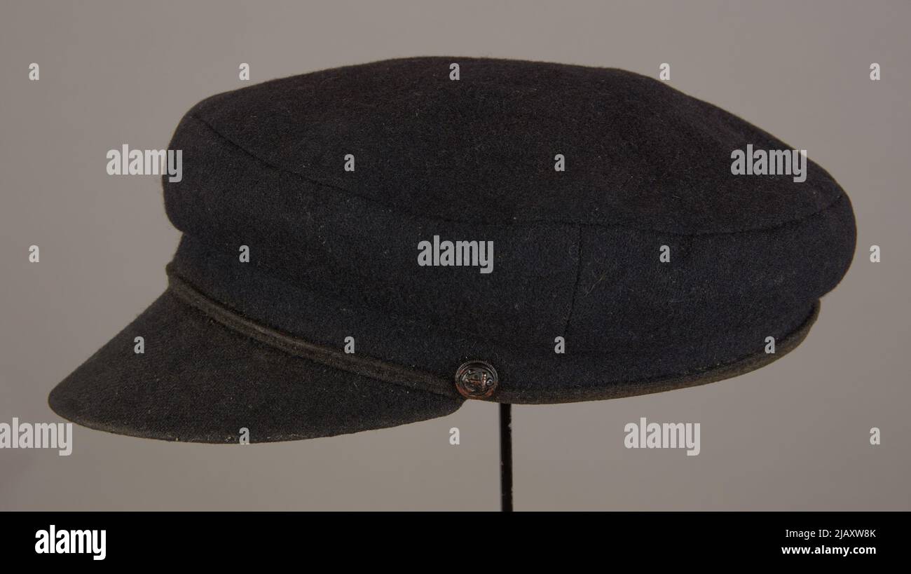 Cappello marinaio della flotta commerciale etichetta sconosciuta Foto Stock