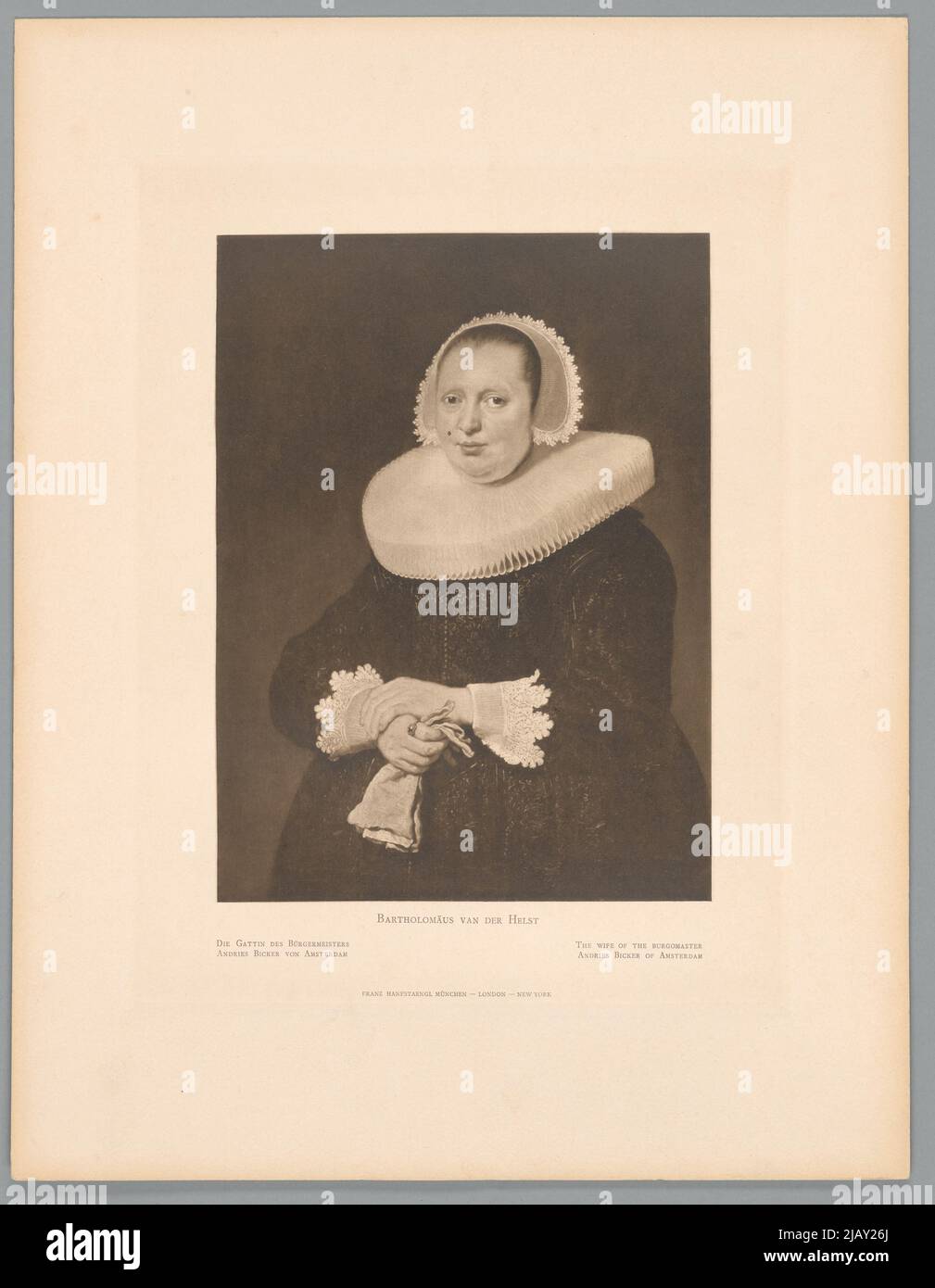 Bliżej Kultury Hanfstaengl, Franz (1804 1877), Helst, Bartolomeus van der (ca 1613 1670) Foto Stock