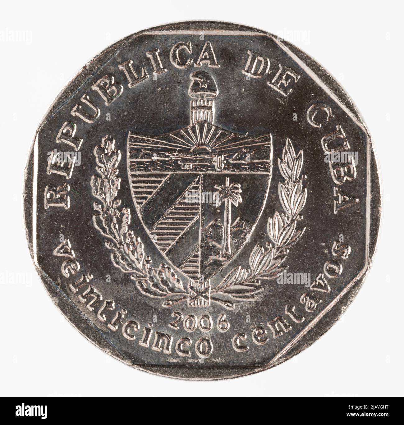 Kuba (Repubblica), 25 Centvos Royal Canadian Mint, Barbiere, Charles Edward (1840 1917) Foto Stock