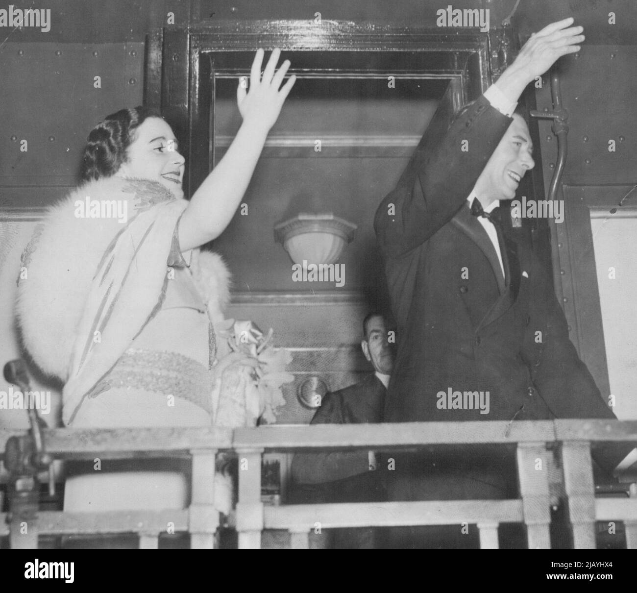 King George & Queen Elizabeth - Visita in Canada - 1939 & USA. Giugno 29, 1939. (Foto della stampante associata). Foto Stock