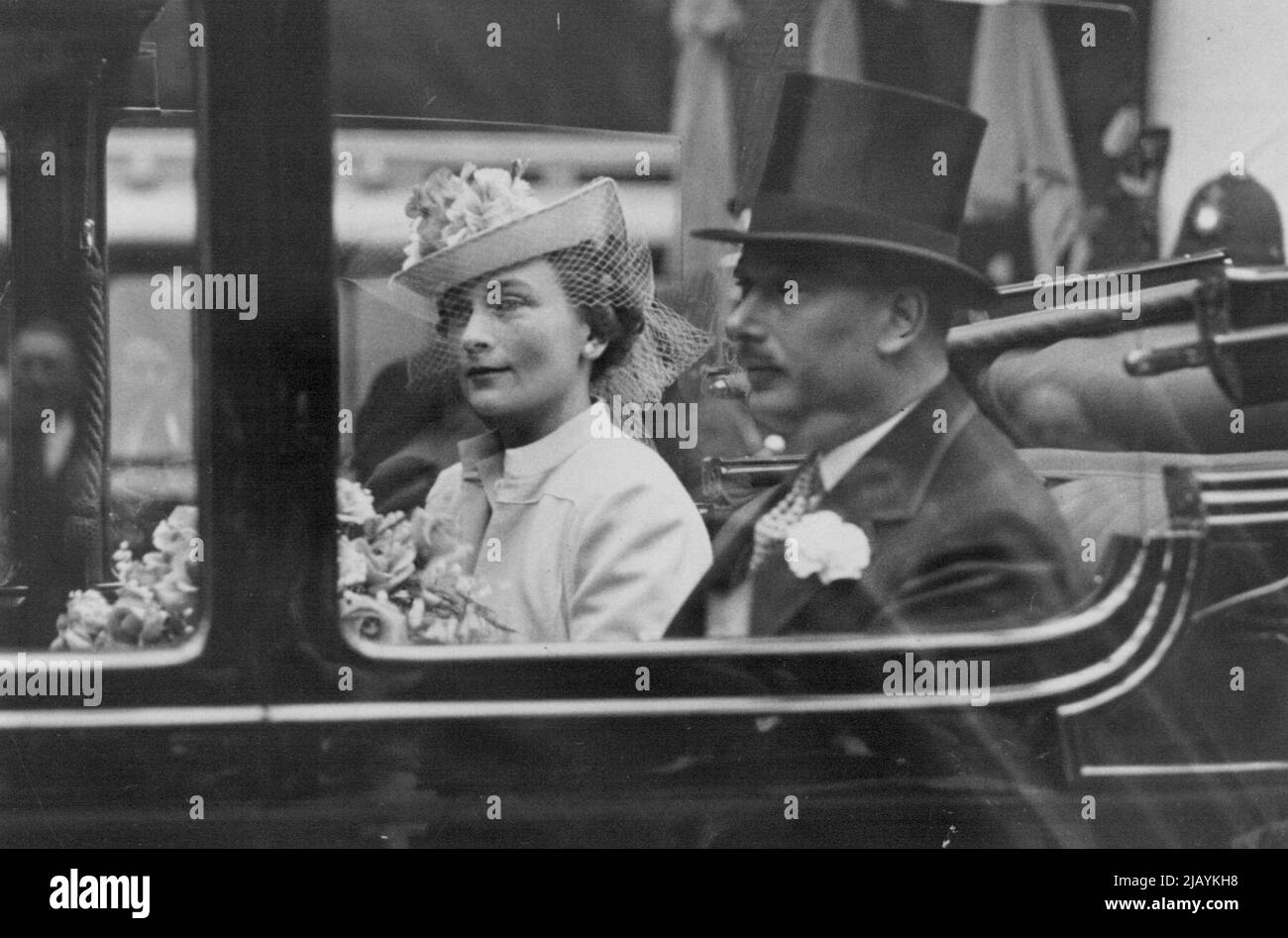 Il duca e la duchessa di Gloucester. Luglio 27, 1938. Foto Stock