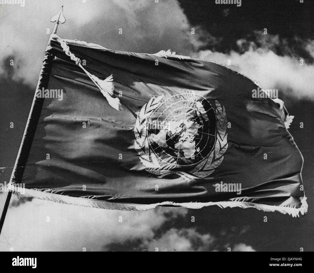 bandiera dell onu - 1 Bandiera delle Nazioni Unite - ONU 242 la bandiera blu e bianca delle Nazioni Unite - il simbolo dell'Unione di tutti i popoli in cerca di una pace permanente e duratura. Questa