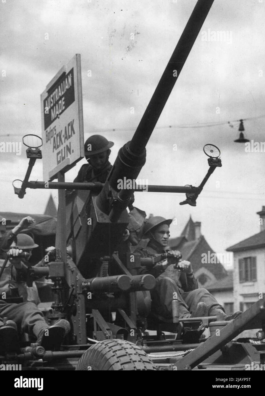 Bofors anti pistola aerea. Novembre 16, 1942. Foto Stock