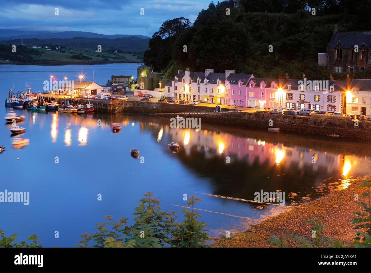 Portree, Isola di Skye, Scozia, Regno Unito Foto Stock