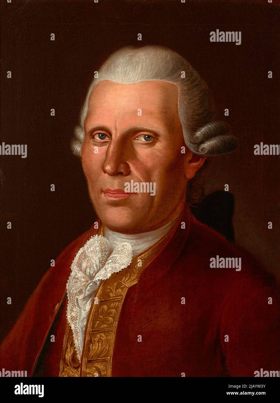 Ritratto di Philipp Olberich (1732-1804), Salt Commissary Molitor, Franciszek Ignacy (1731 1794) Foto Stock