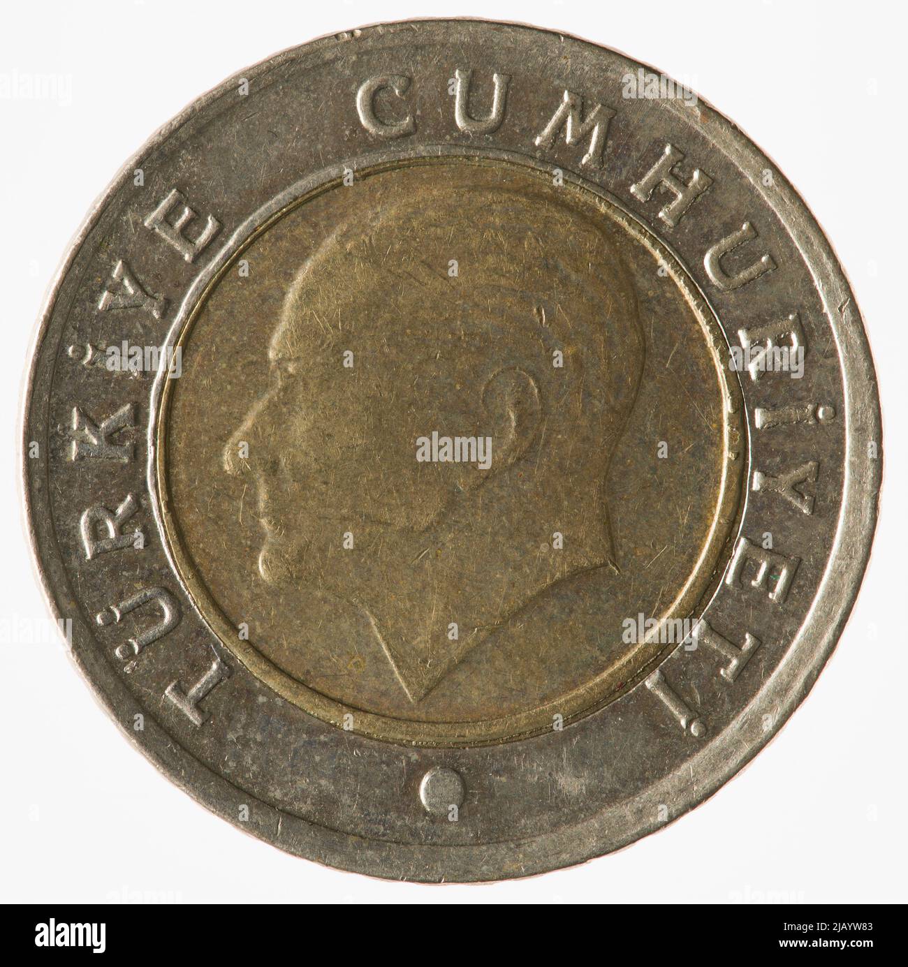 Turchia (Repubblica), 50 Kurus, 2009 Zecca di Istanbu Foto Stock