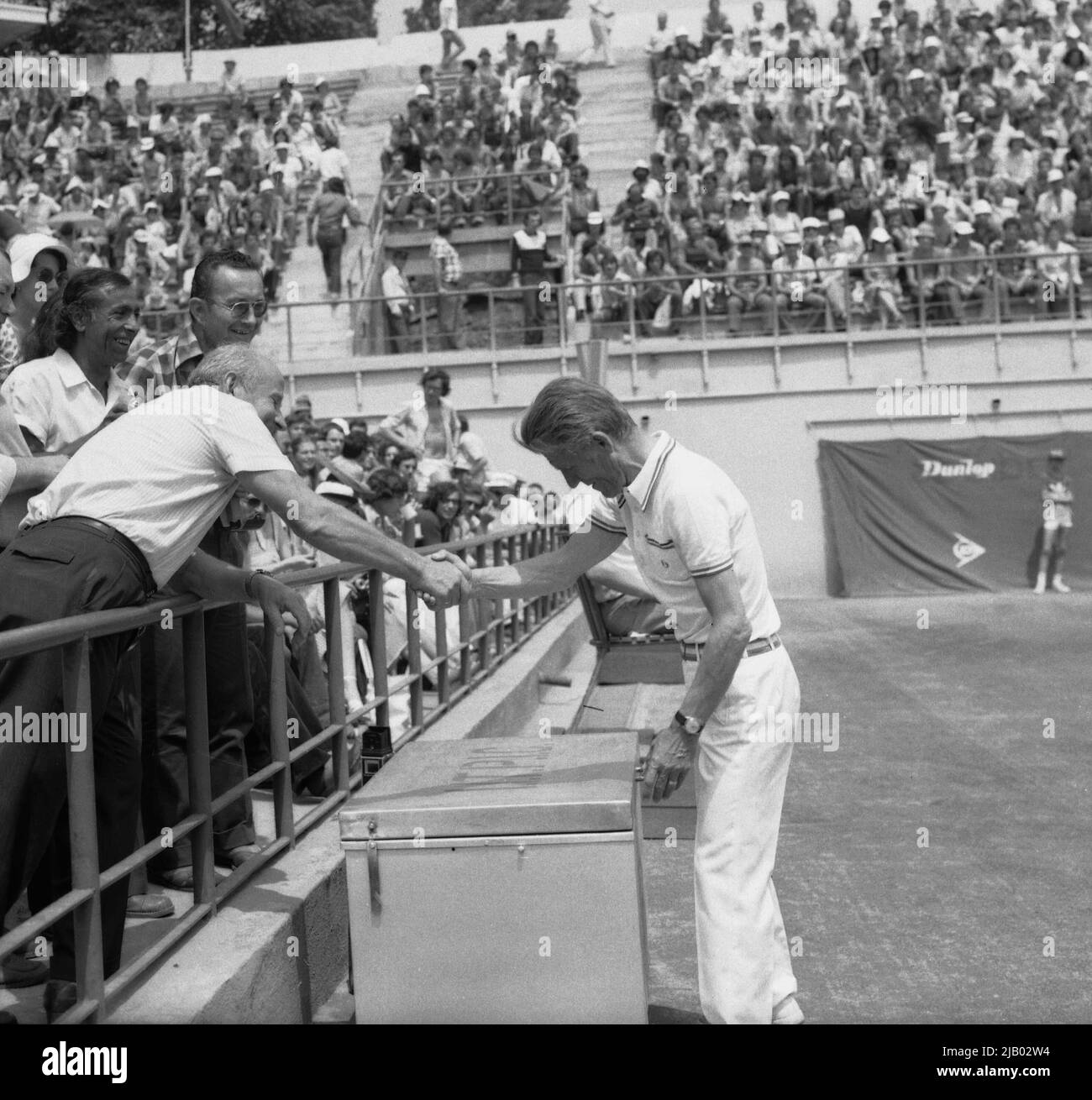 Allenatore rumeno di tennis Gheorghe “Gogu” Viziru, 1979 Foto Stock