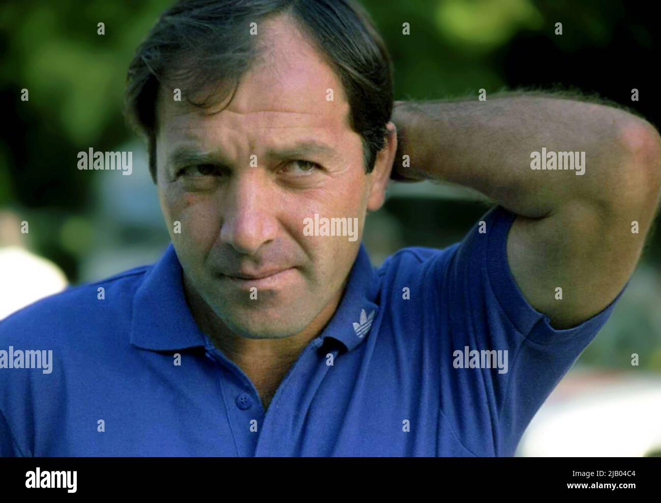 Ex tennista rumeno Dumitru Hărădău, circa 1993 Foto Stock