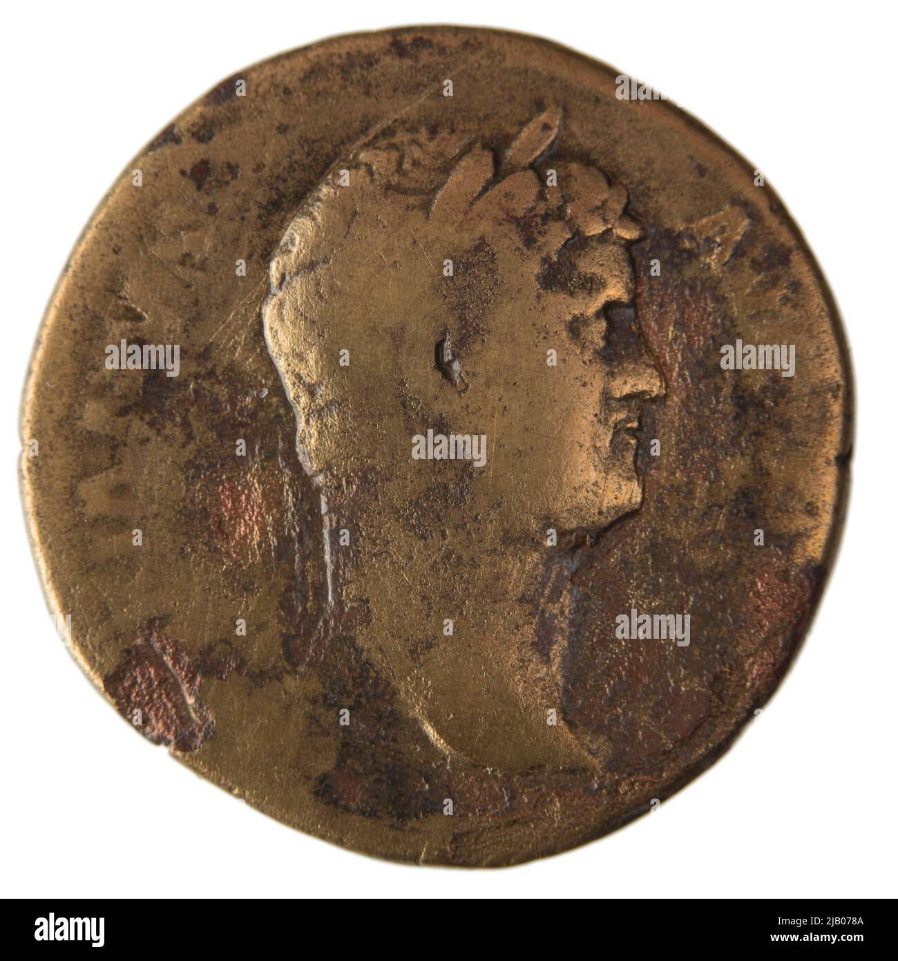 Impero Romano, Adriano (117 138); Roma; AS; Ottone (OR) Adriano (117 138), Zecca di Roma Foto Stock