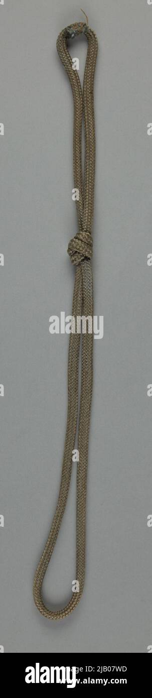 Corda artigianale (per un fischio) per un'etichetta sconosciuta uniforme scout Foto Stock