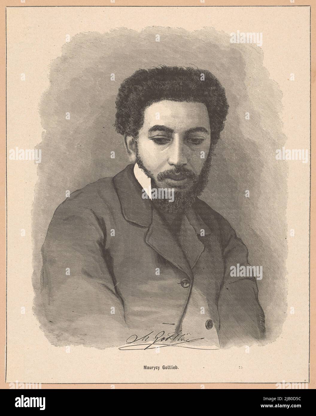 Maurycy Gottlieb (1856 Drohobycz 1879 Cracovia) Pittore ebraico, studente di Jan Matejko Styfi, Jan (1841 1921) Foto Stock